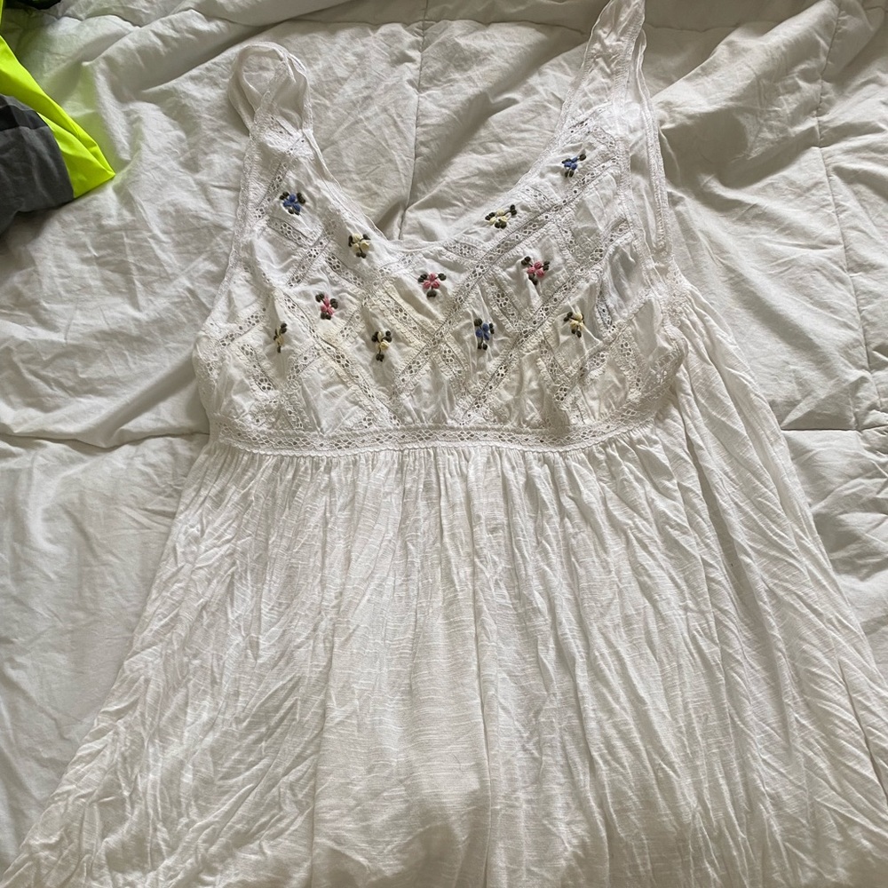New Romantics Embroidered Babydoll Top